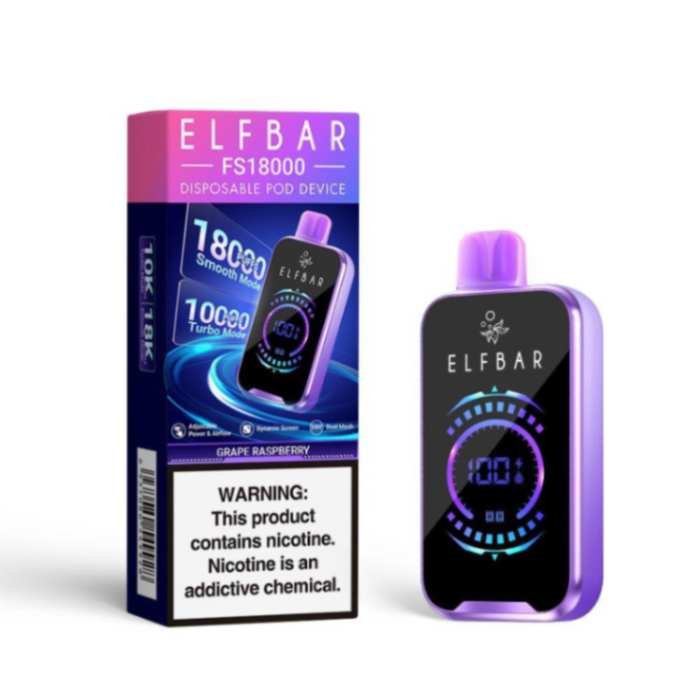 ELFBAR FS18000 GRAPE RASPBERRY