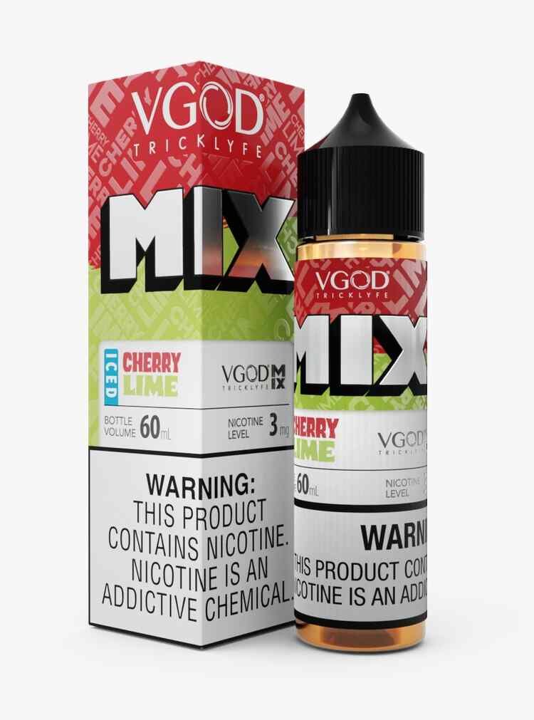 Vgod Nicotine salt - Iced cherry lime