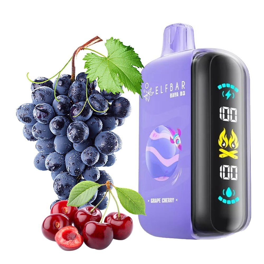 Elfbar Raya D3-Grape Cherry - India Vape Store