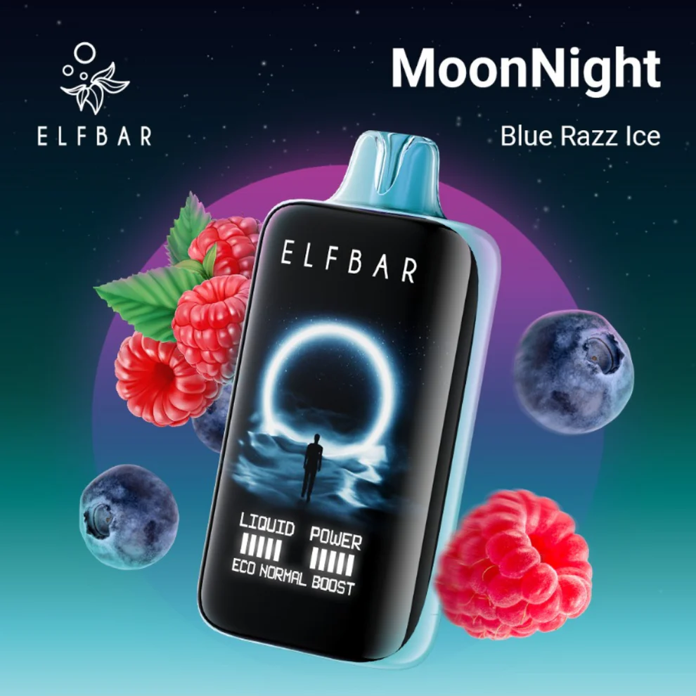 Elf Bar Moon Night 40K – Blue Razz Ice