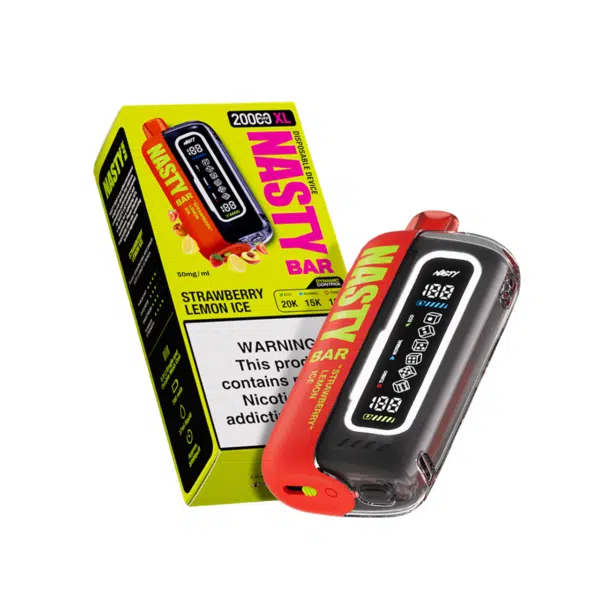 NASTY BAR XL 20K Strawberry lemon ice 5% Nic – Type C Rechargeable