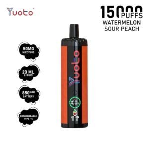 Yuoto Digi Watermelon Sour Peach (15000 Puffs)
