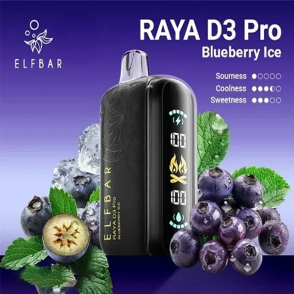 ELF BAR RAYA D3 PRO 30k Puffs – BLUEBERRY ICE
