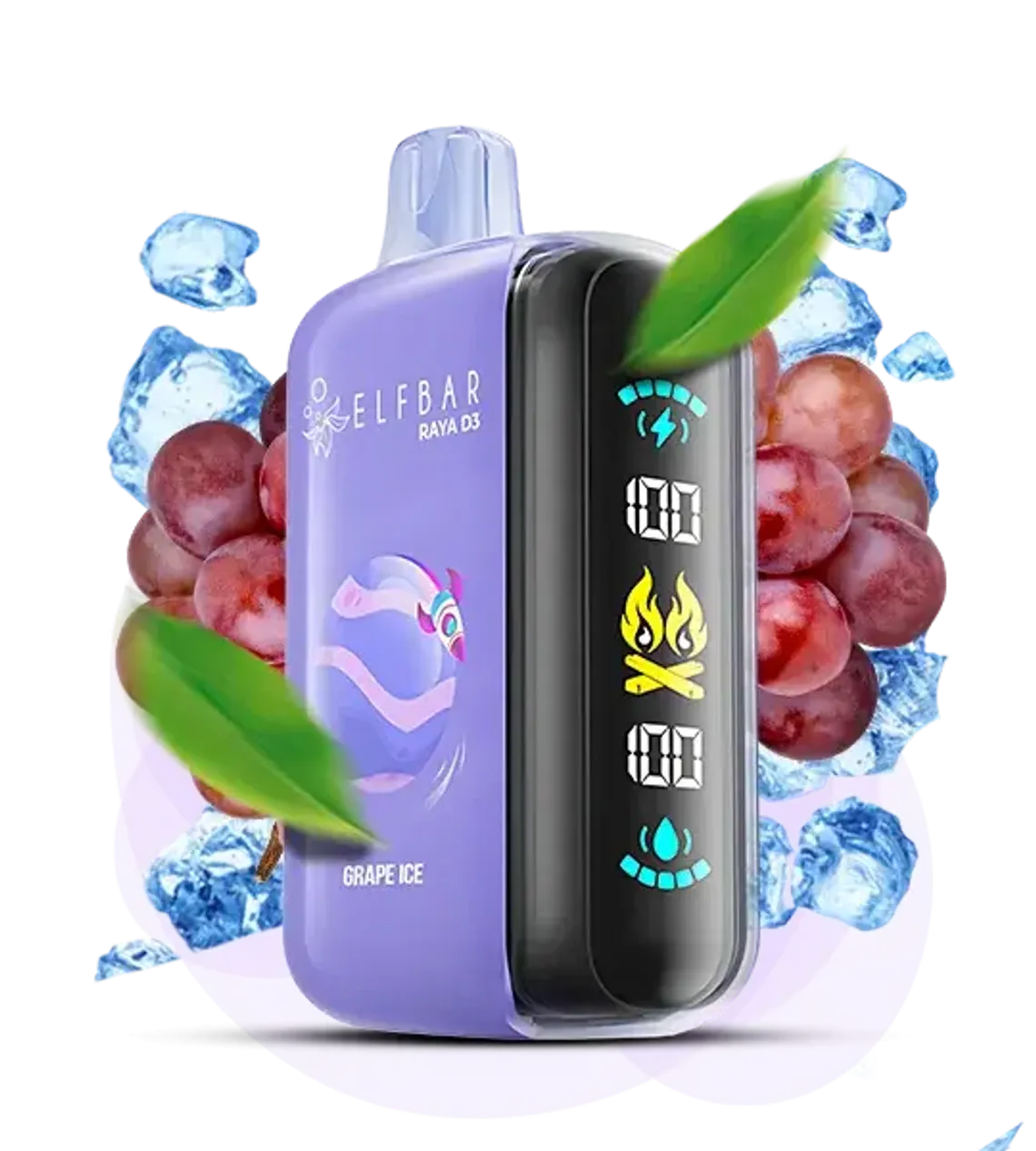 Elf bar raya D3 Grape Ice