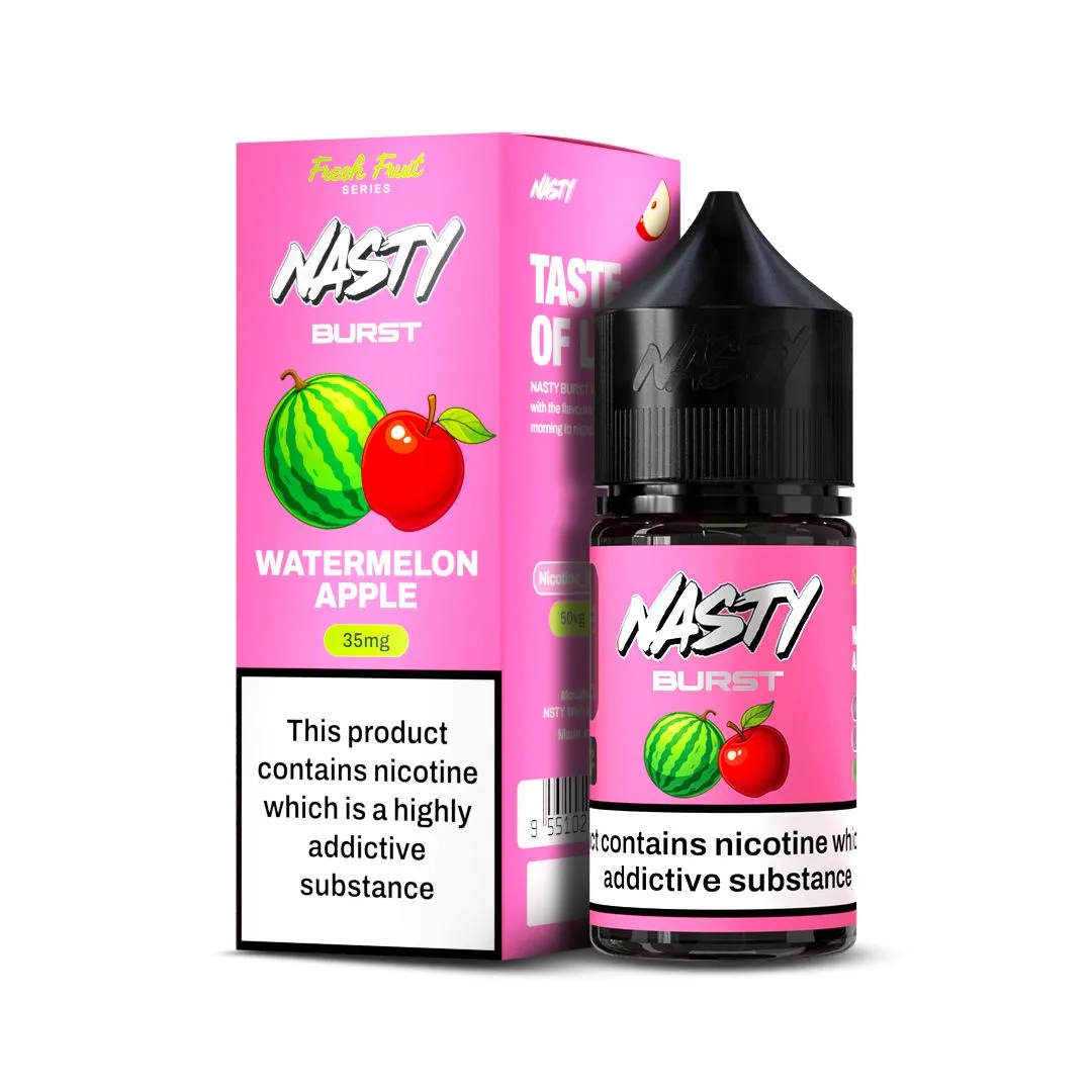 Nasty Burst Nic salts Watermelon Apple