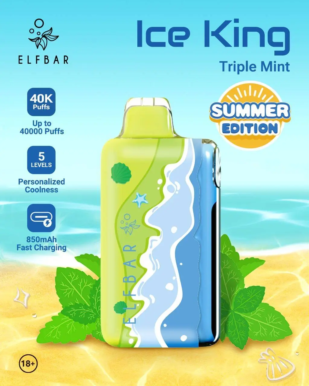 ELF BAR ICE KING SUMMER EDITION TRIPLE MINT (1)