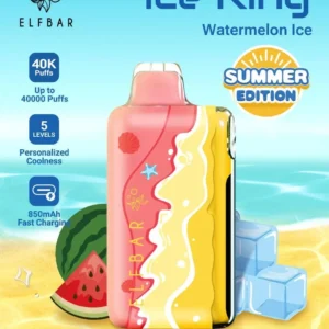 ELF BAR ICE KING – SUMMER EDITION – WATERMELON ICE – 40K PUFFS