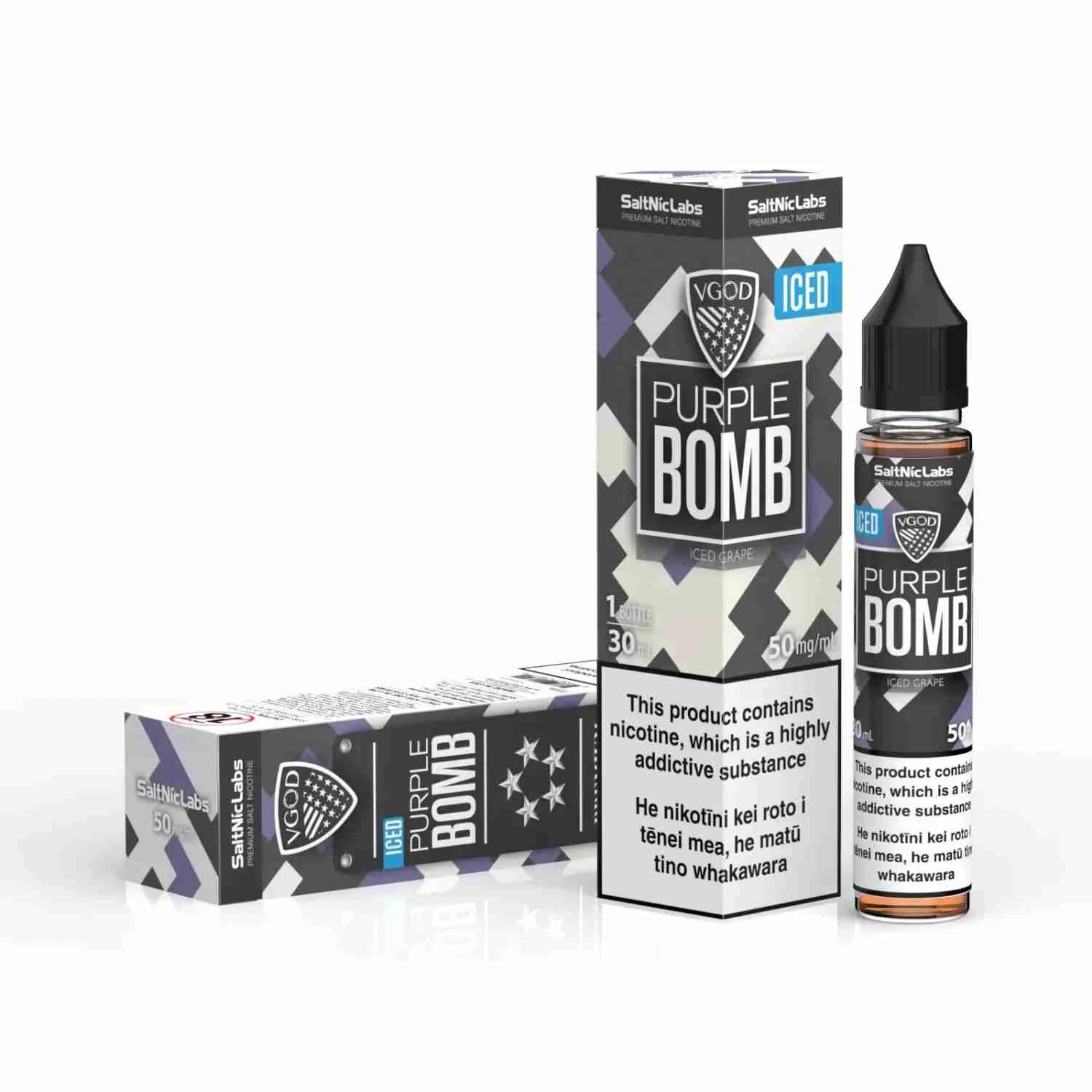 VGOD Nicotine Salt Iced Purple Bomb