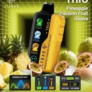 ELF BAR TRIO – Pineapple Passion Fruit Guava (40K Puffs)