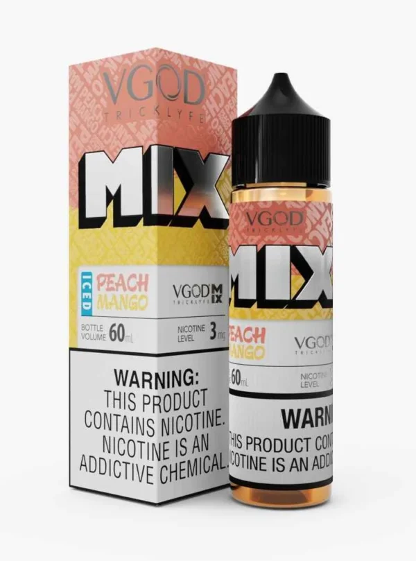 Vgod Nicotine Salt Iced Peach Mango