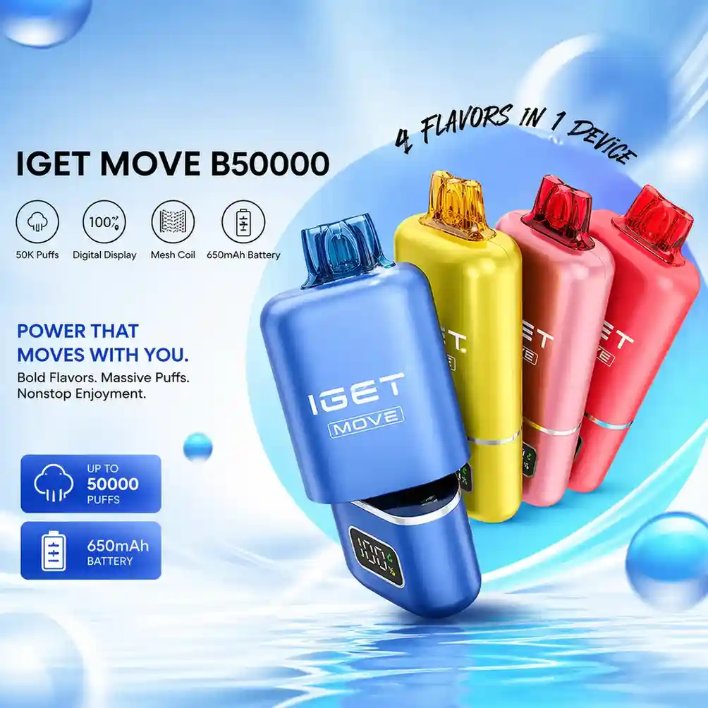 IGET Move Triple Melon + Melon Pineapple Orange - 50K Puffs