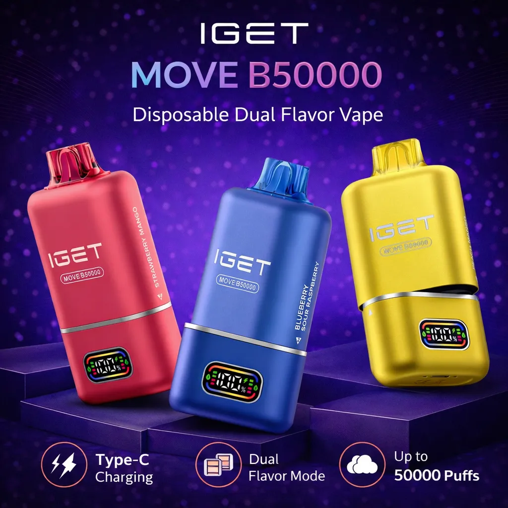 Iget Move - Lush Ice + Watermelon Bubblegum - 2 flavours in 1 device