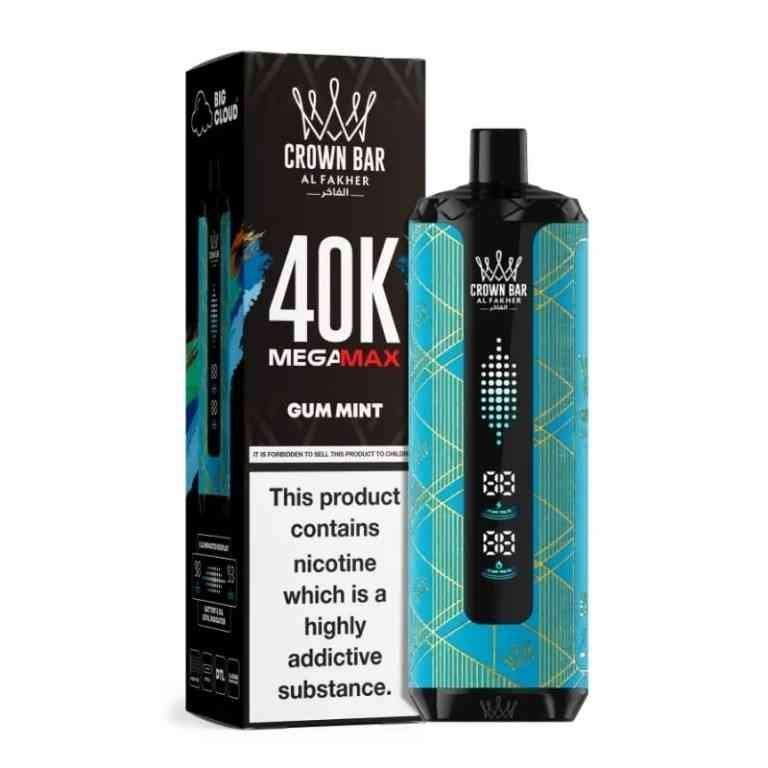 AL Fakher Mega Max - Gum mint - 40k Puffs