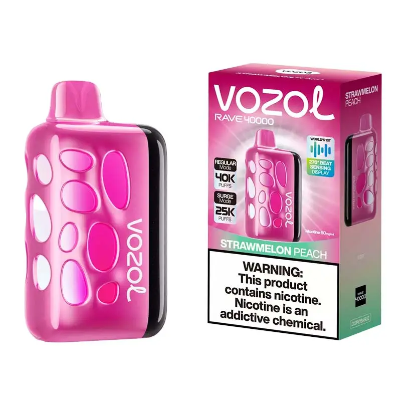 VOZOL Rave – Strawberry Peach – 40